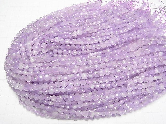 Hochwertig! Lavendel-Amethyst AA++ Facettierte Münze 6x6mm halb oder 1 Strang Perlen (ca. 15 Zoll/37 cm)