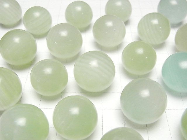 Grüner Calcit Kugel, Rund 19-21mm 1 Stück