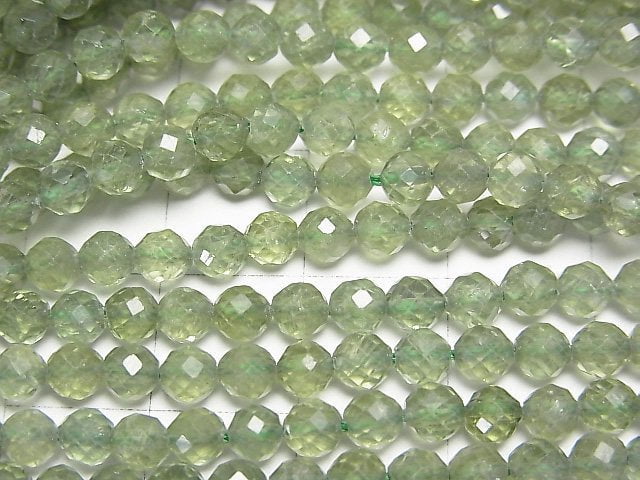 High Quality! Green Apatite AA++ Faceted Round 4mm 1strand beads (aprx.15inch/37cm)