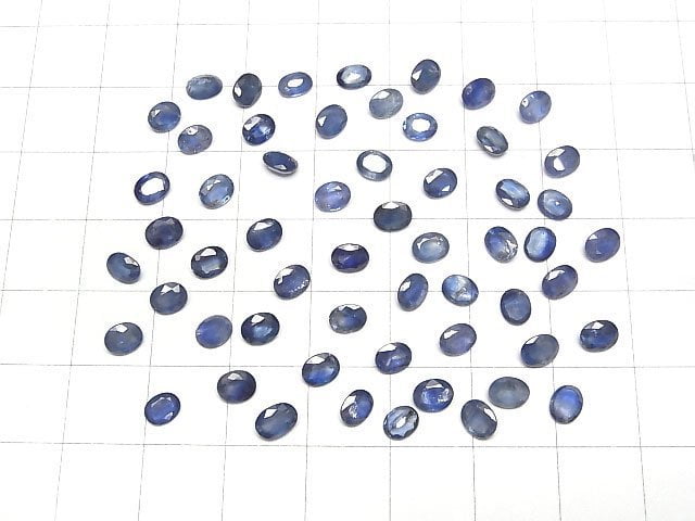 Hochwertiger Saphir AAA- Lose Stein Oval Facettiert 5x4mm 3 Stück