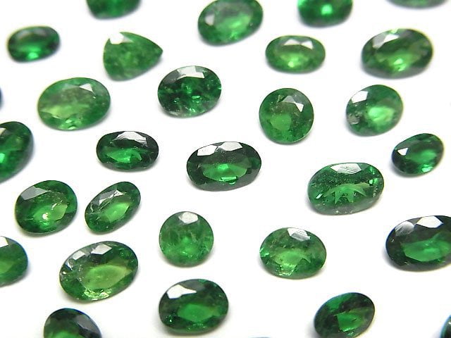 高品質沙弗萊石榴石 AAA- 裸石 混合形狀 刻面 3顆