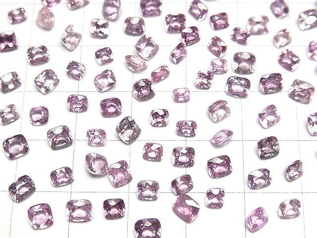Hochwertiger Pink Spinell AAA Lose Stein Quadrat Facettiert Größenmix 5Stücke
