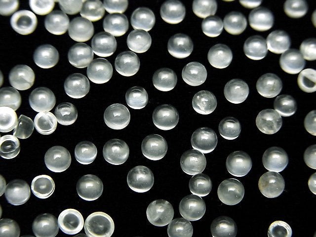High Quality Prehnite AA++ Round Cabochon 3x3mm 10pcs