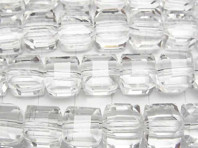 High Quality! Crystal (Smelted Quartz) AAA Cube Shape 10x10x10mm 1strand beads (aprx.15inch/36cm)
