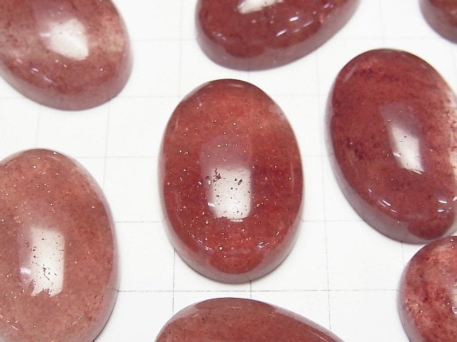 非洲紅東菱玉 AAA 橢圓形素面蛋面 30x20mm 1顆