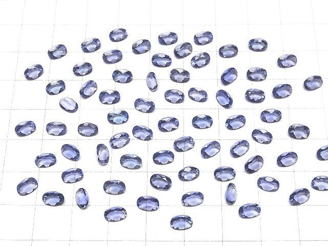 Hochwertiger Farbwechsel-Fluorit AAA Lose Steine Oval facettiert 6x4mm 3Stück
