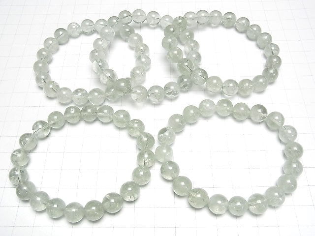 Grüner Amethyst AA++ Rund 10mm Armband