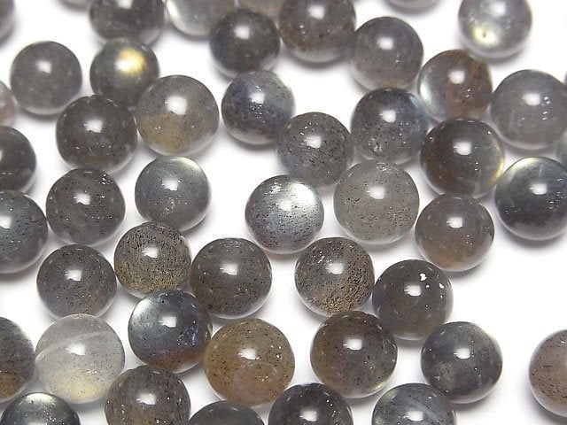 高品質拉長石 AAA 球,圓形 8mm 3顆