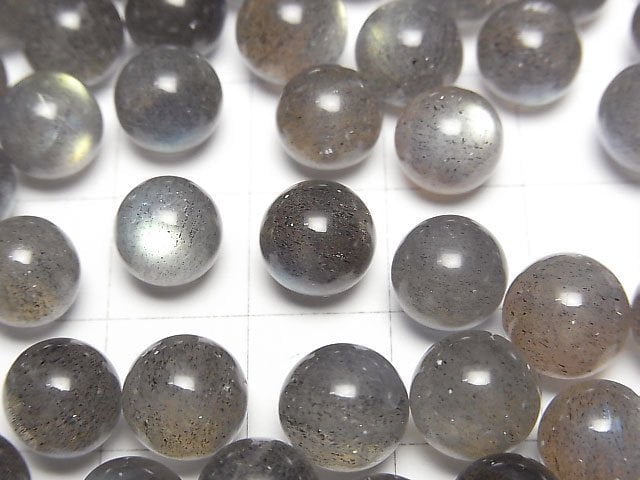 高品質拉長石 AAA 球,圓形 8mm 3顆