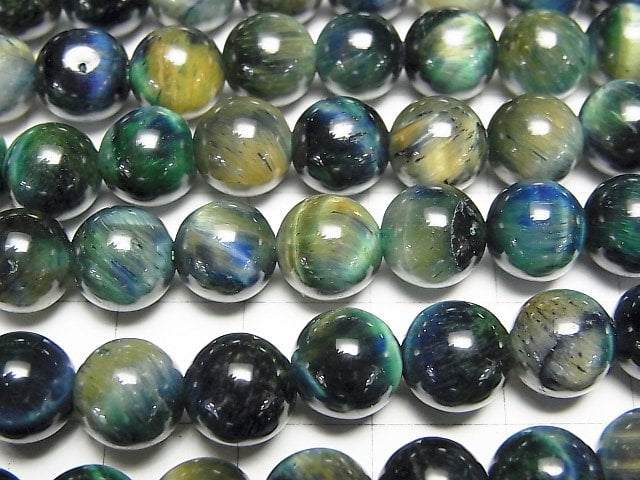 混彩虎眼石AA++圓珠 8mm 1串 (約15英吋/36公分)