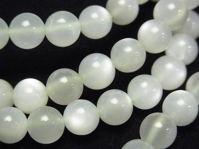 白綠月光石 AAA 圓珠 6.5mm 手鍊