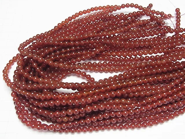 Roter Achat AAA Rund 5mm 1strang Perlen (ca. 14 Zoll/34 cm)