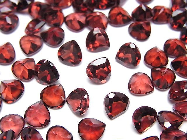 莫三比克石榴石 AAA 級 - 裸石 栗子色 刻面 6x6mm 5顆