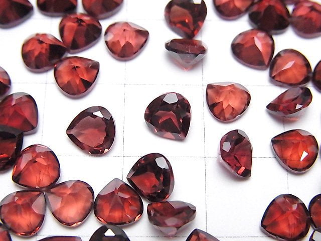 莫三比克石榴石 AAA 級 - 裸石 栗子色 刻面 6x6mm 5顆
