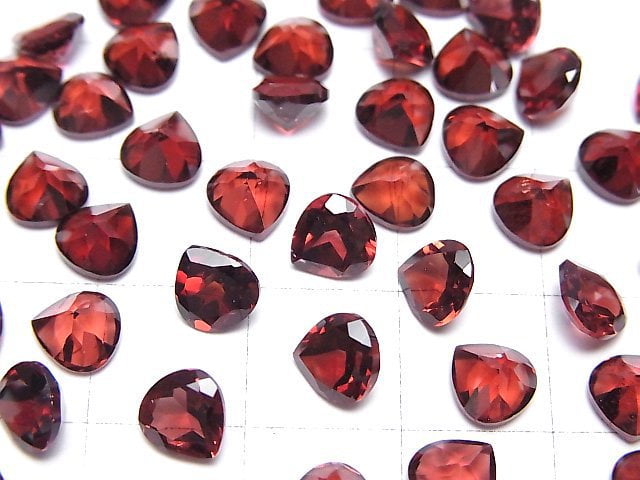 Hochwertiger Mosambik Granat AAA- Lose Stein Kastanie Facettiert 6x6mm 5Stücke