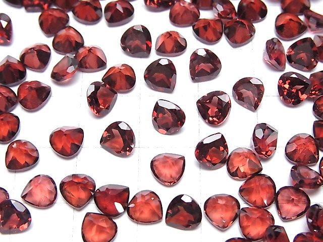 Hochwertiger Mosambik Granat AAA- Lose Stein Kastanie Facettiert 6x6mm 5Stücke