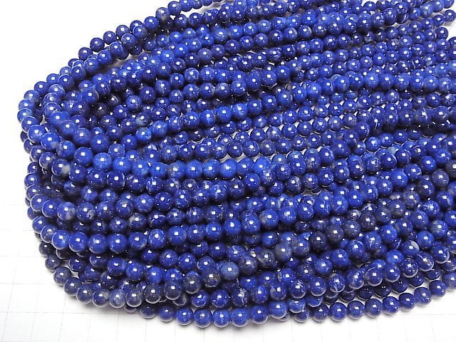 Lapislazuli AA++ Rund 6.5mm halb oder 1strang Perlen (ca. 15 Zoll/36 cm)