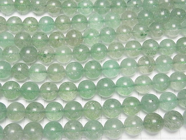 Grüner Aventurin AA++ Rund 10mm halbe oder 1Strang Perlen (ca. 15inch/36cm)