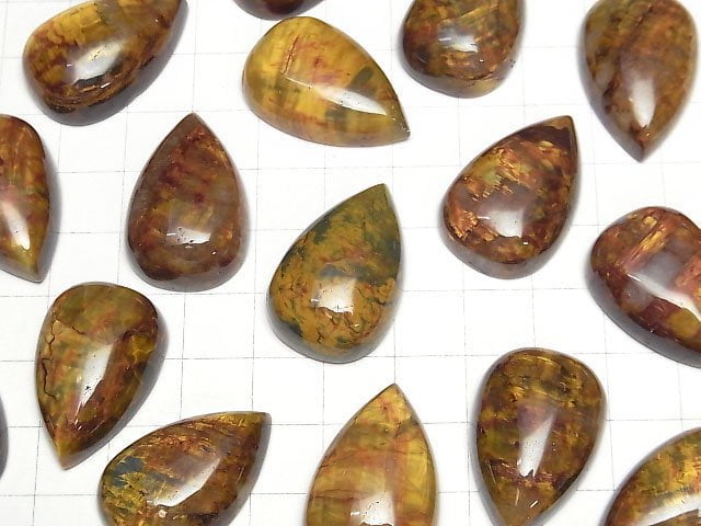 Pietersit AAA Tropfenform Cabochon 29x19mm 1Stück