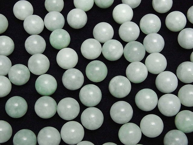 Birmese Jadeit AA++ Kugel, rund 10mm 5 Stück