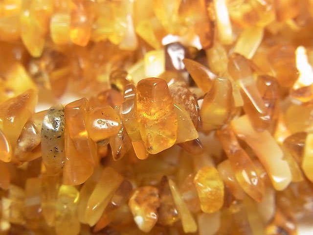 波羅的海琥珀雜色碎石(小塊)1串珠子(約14英吋/35公分)