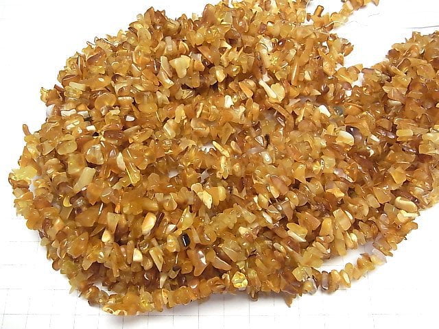 Baltisches Bernstein Multicolor Chips (Kleine Nugget) 1 Strang Perlen (ca. 14 Zoll / 35 cm)