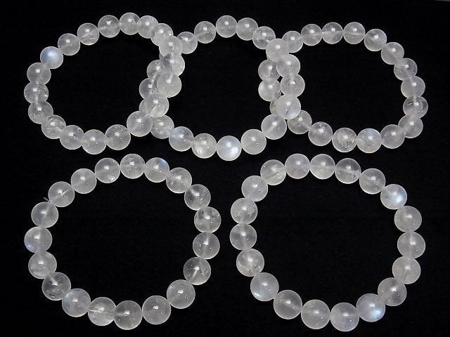 Königsblauer Mondstein AA Rund 10mm Armband