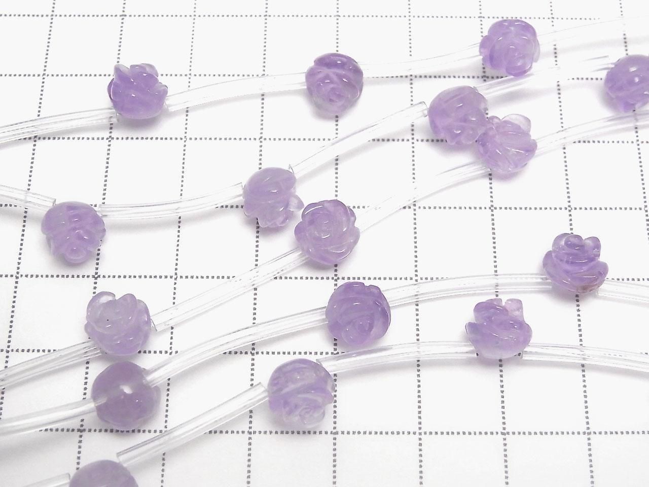 Améthyste lavande AAA – Perles de 8 mm demi-fil ou 1 fil (environ 30 cm)