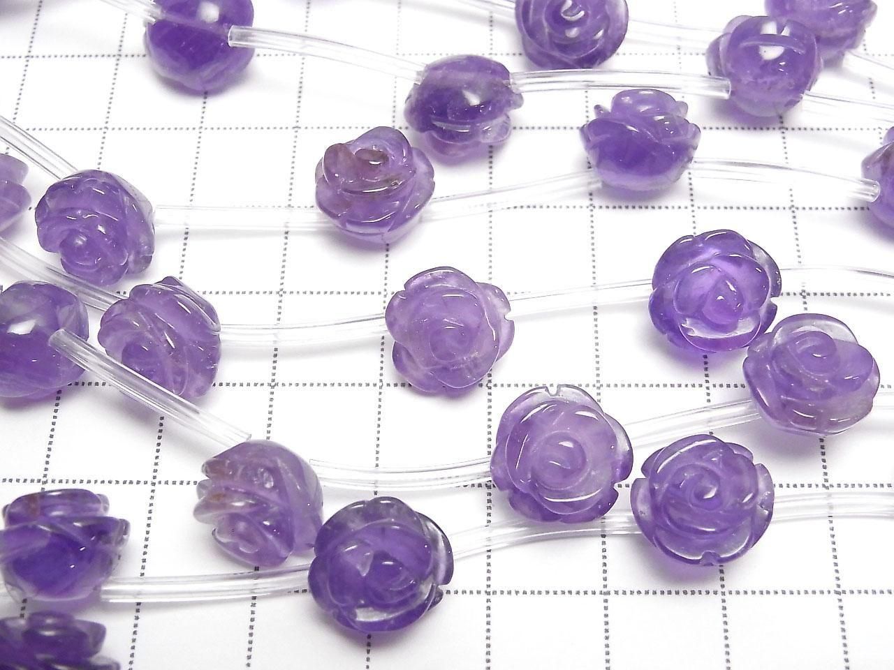 Améthyste AA++ Rose Perles de 12 mm en demi-fil ou en fil entier (environ 30 cm)