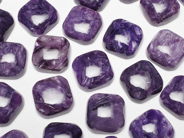 紫龍晶 AA++ 方形蛋面 12x12mm 1顆