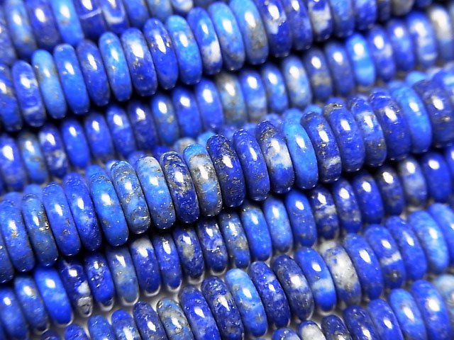 青金石 AA+ 算盤珠 6x6x2mm 半串或1串珠子 (約15英吋/36公分)