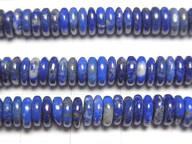 青金石 AA+ 算盤珠 6x6x2mm 半串或1串珠子 (約15英吋/36公分)