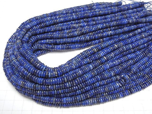 Lapislazuli AA+ Rondelle 6x6x2mm halbe oder 1 Strang Perlen (ca. 15 Zoll/36 cm)