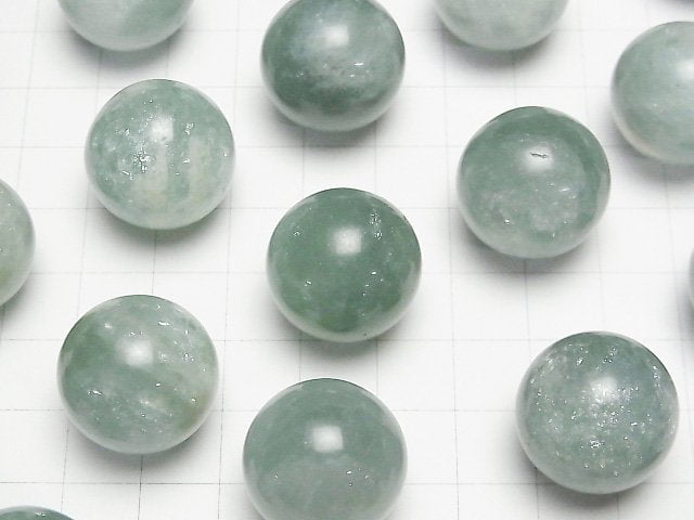 Minzgrüner Mica AA++ Kugel, Rund 20mm 1 Stück