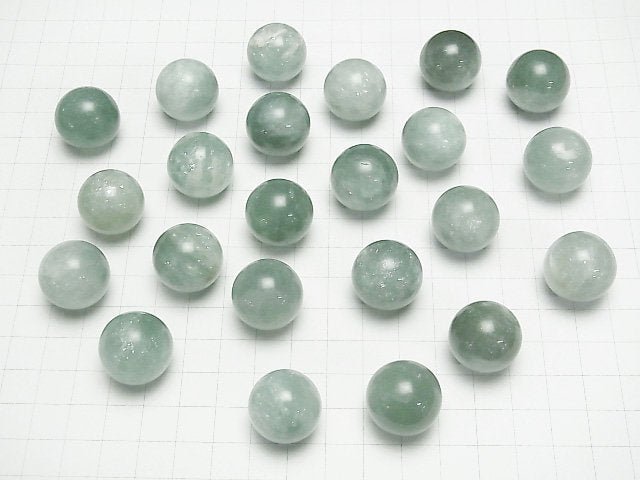 Minzgrüner Mica AA++ Kugel, Rund 20mm 1 Stück