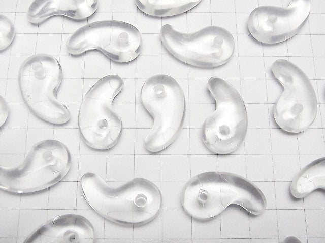 Milchquarz AA++ Komma-förmige Perle 30x17mm 1 Stück
