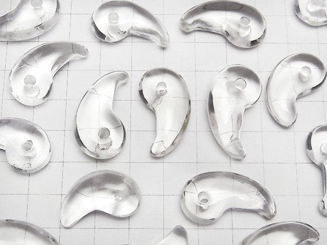 Kristall AAA- Komma-förmige Perle 28x15mm 1 Stück