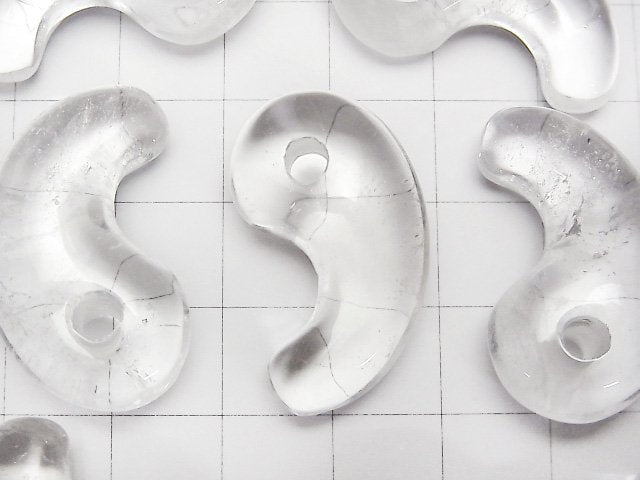 Crystal AA++ Comma Shaped Bead 30x18mm 2pcs