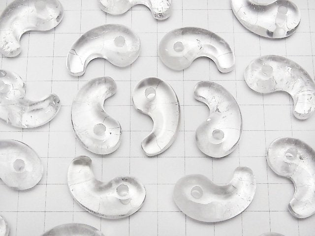 Kristall AA++ Komma-förmige Perle 30x18mm 2 Stück