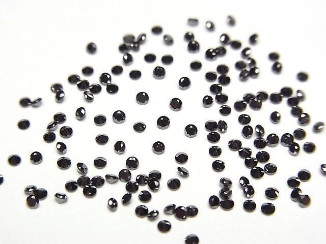Black Diamond AAA Round Faceted 1.5x1.5mm 10pcs