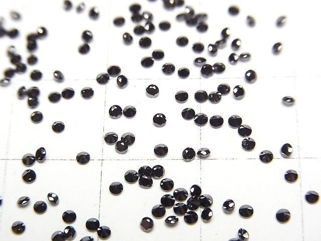 Black Diamond AAA Round Faceted 1.5x1.5mm 10pcs