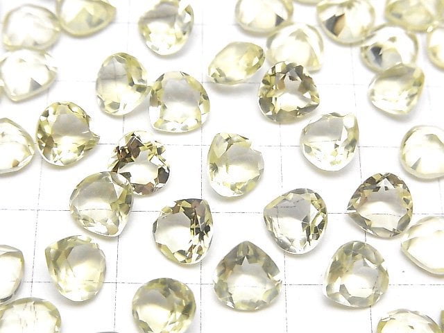 Hochwertiger Zitronenquarz AAA lose Steine kastanienbraun facettiert 8x8mm 4 Stück