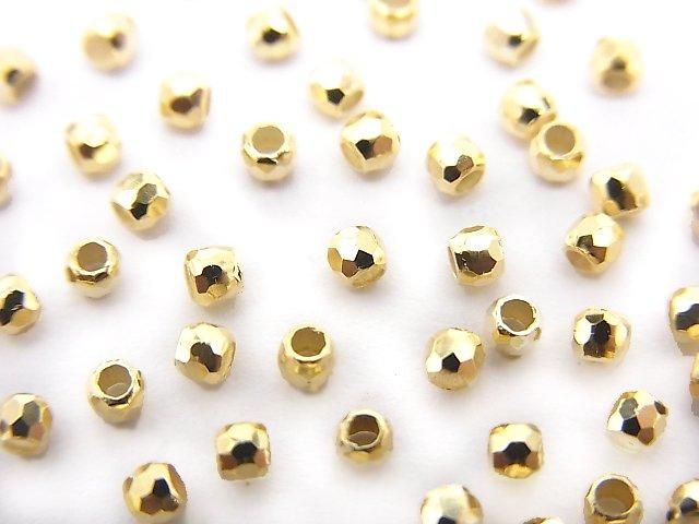 Silver925 Faceted Round 2mm 18KGP 20pcs
