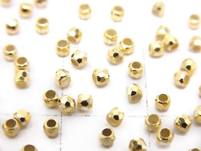 Silver925 Faceted Round 2mm 18KGP 20pcs
