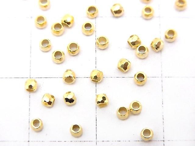 Silver925 Faceted Round 2mm 18KGP 20pcs