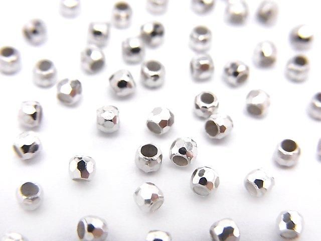925純銀 切面圓珠 2mm 無電鍍 20顆