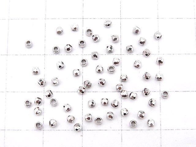 Silver925 Faceted Round 2mm No coating 20pcs