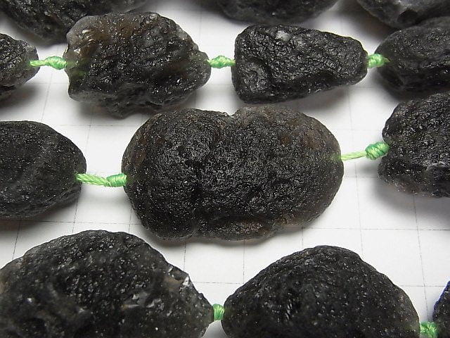 Agnimanite 粗礦原石塊 1串珠子 (約15英吋/38公分)