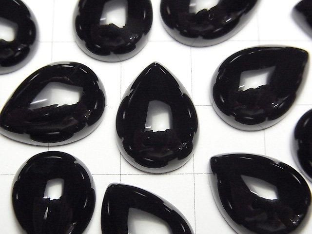 縞瑪瑙 AAA 梨形素面 16x12mm 3顆