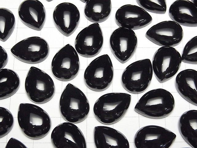 Onyx AAA Tropfenform Cabochon 16x12mm 3 Stück